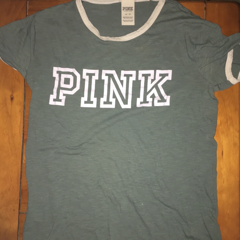 Vs pink olive green shirt